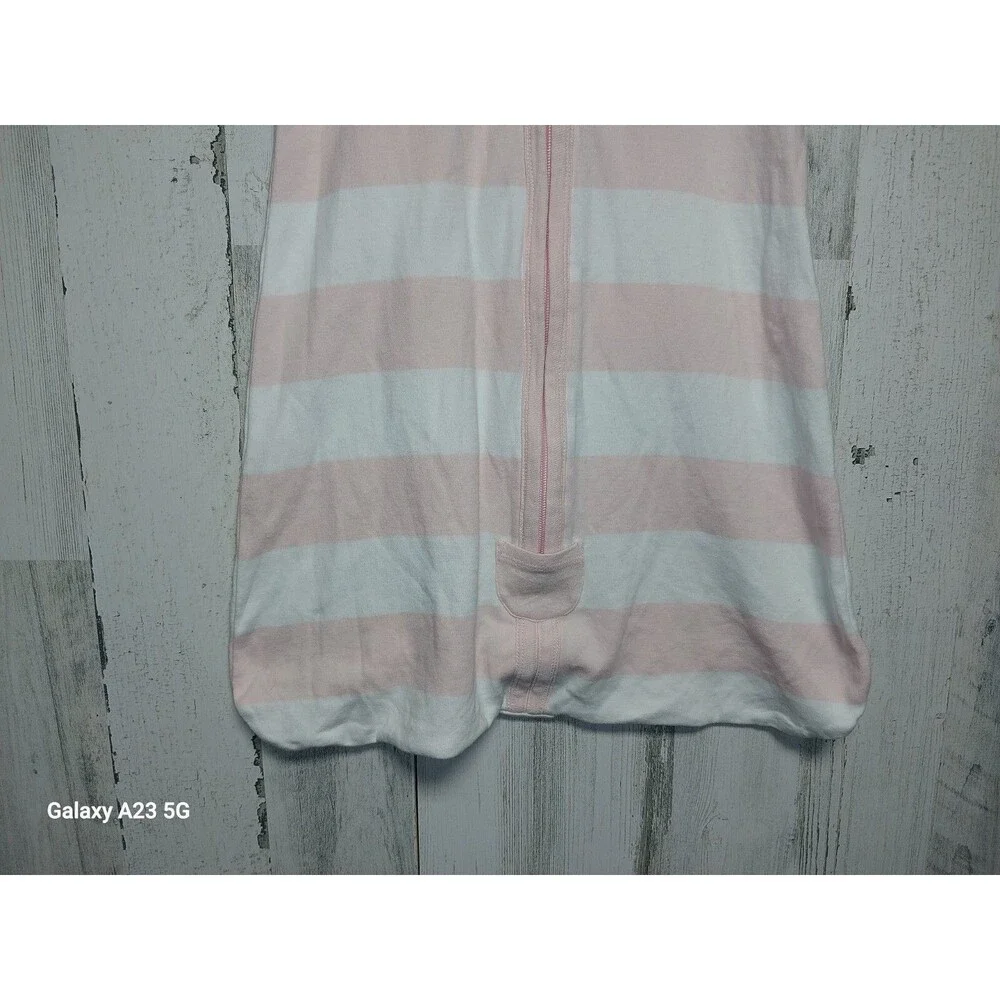 Burt’s Bees Baby Beekeeper Wearable Blanket Sleepsack Size Small White & Pink